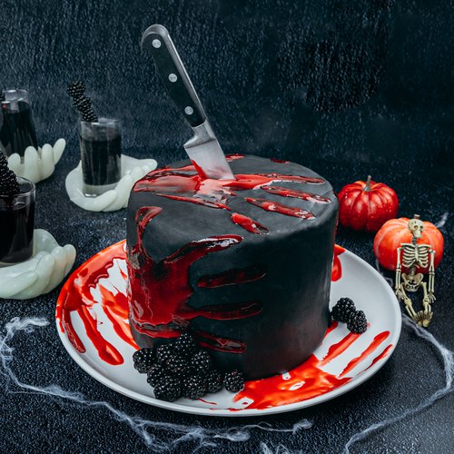 Halloween Crime Scene Cake