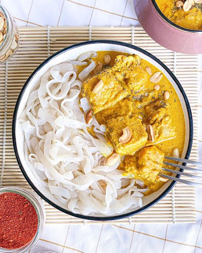 Curry tofu korma