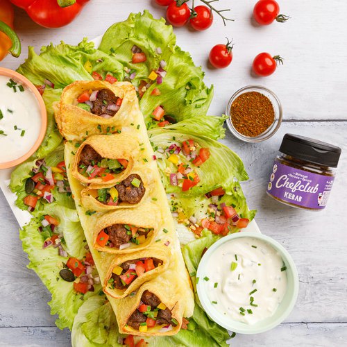 Mini kebab pockets