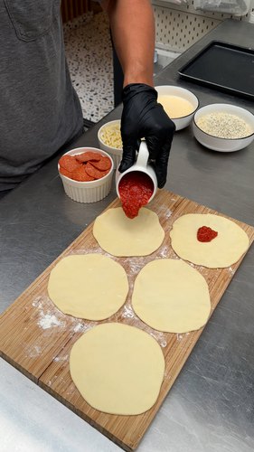 Stuffed Pizza Garlic Buns