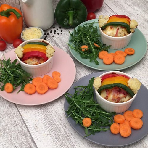 Muffin salati arcobaleno