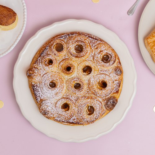 Galette des rois aux pommes caramélisées