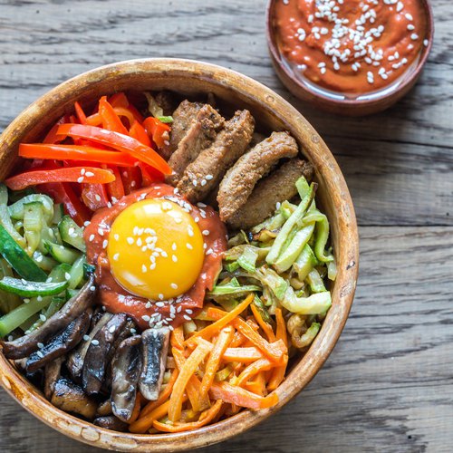 Beef bibimbap