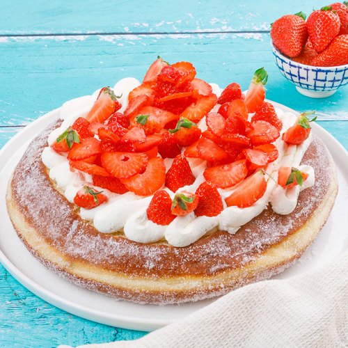 Strawberry Donut Pie