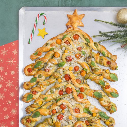 Christmas Tree Pizza Twist