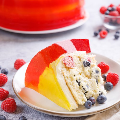 Strawberry Flan Jello Cake Recipe - Living Sweet Moments