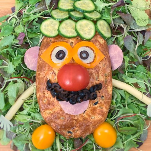 Edible Mr Potato Head (Red Nose Day Recipe) - Easy Cheesy Vegetarian