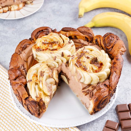 Twisted Banana & Chocolate Brioche