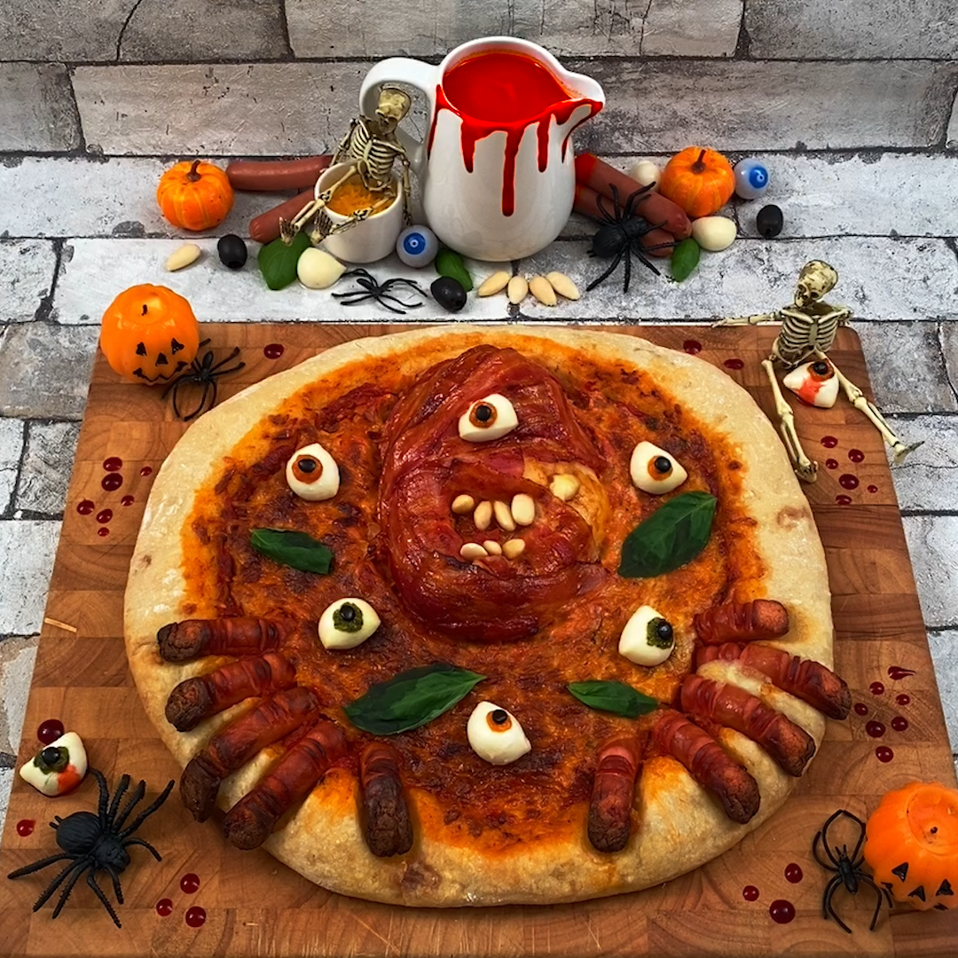 Rezepte Halloween Pizza