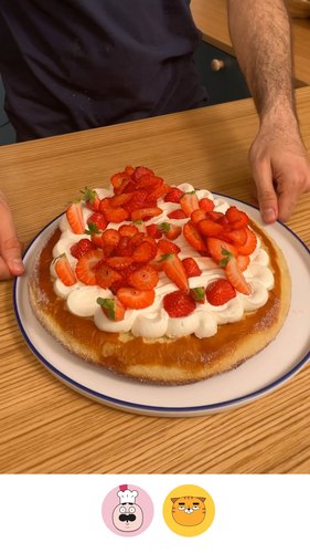 La tarte beignet aux fraises