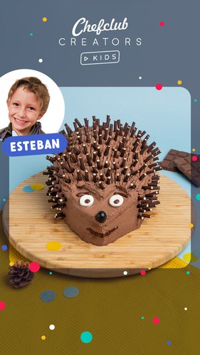 Le gâteau hérisson d'Esteban