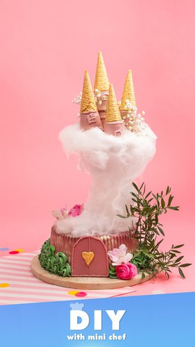 Enchanted Gravity Castle Cake