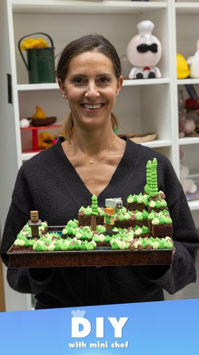 DIY with Mini Chef - Season 16 Episode - 2 - Minecraft Cake