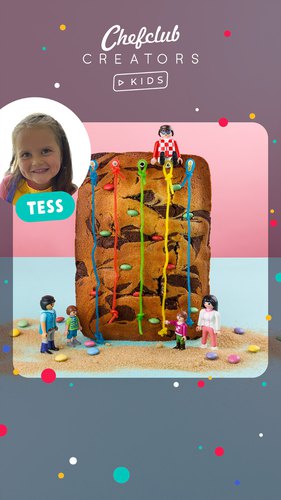 Le mur d'escalade de Tess