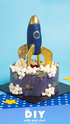 Red Velvet Rocket Cake