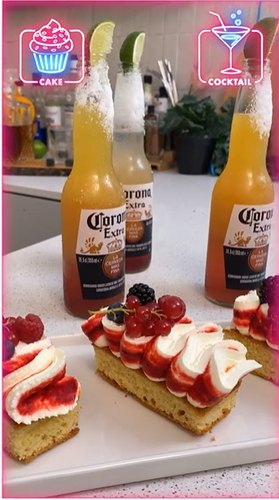 Corona Sunrise & Fruit Cake