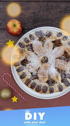 DIY with Mini Chef - Season 15 Episode - 6 - Christmas Snowflake Apple Pecan Pie