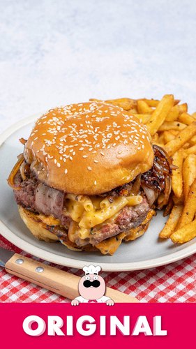 Mac 'n' Cheese Stuffed Burger