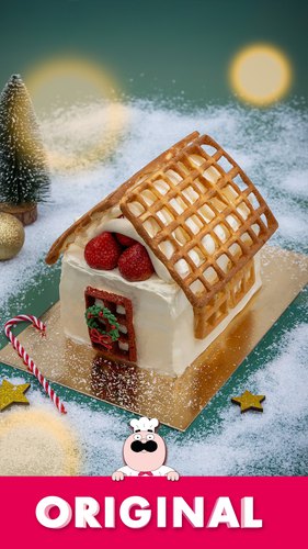 Waffle Gingerbread House